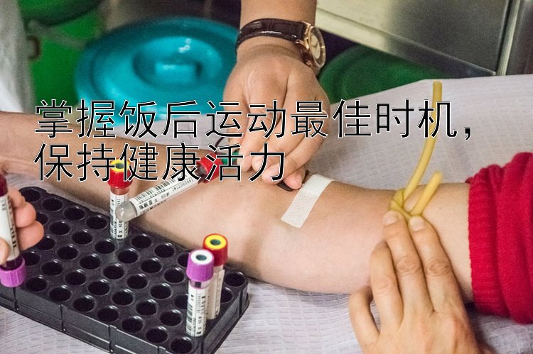 掌握饭后运动最佳时机，保持健康活力